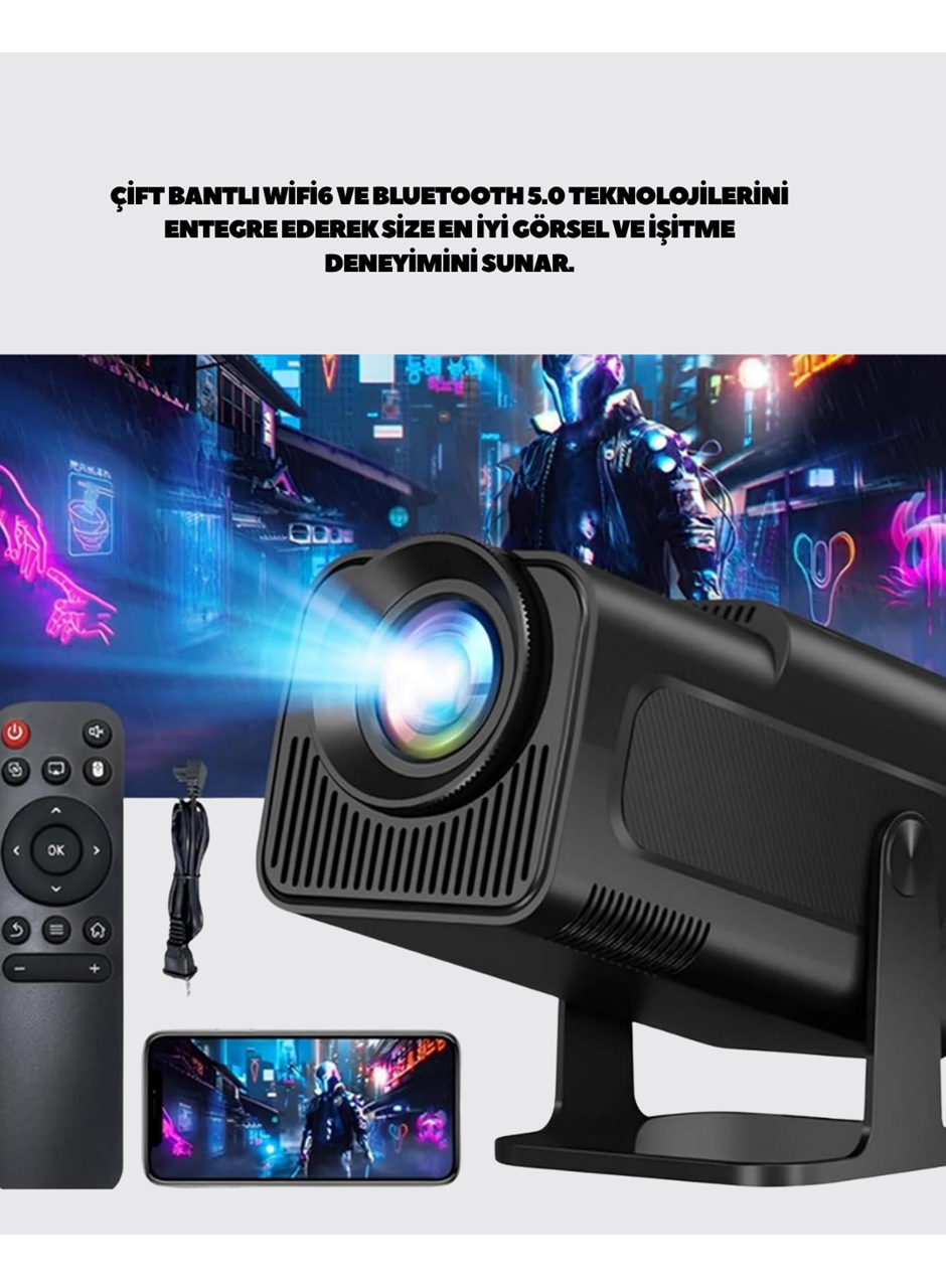 180° Dönebilen Gövde Tasarımıyla Tavan Yansıtmalı Taşınabilir Projektör