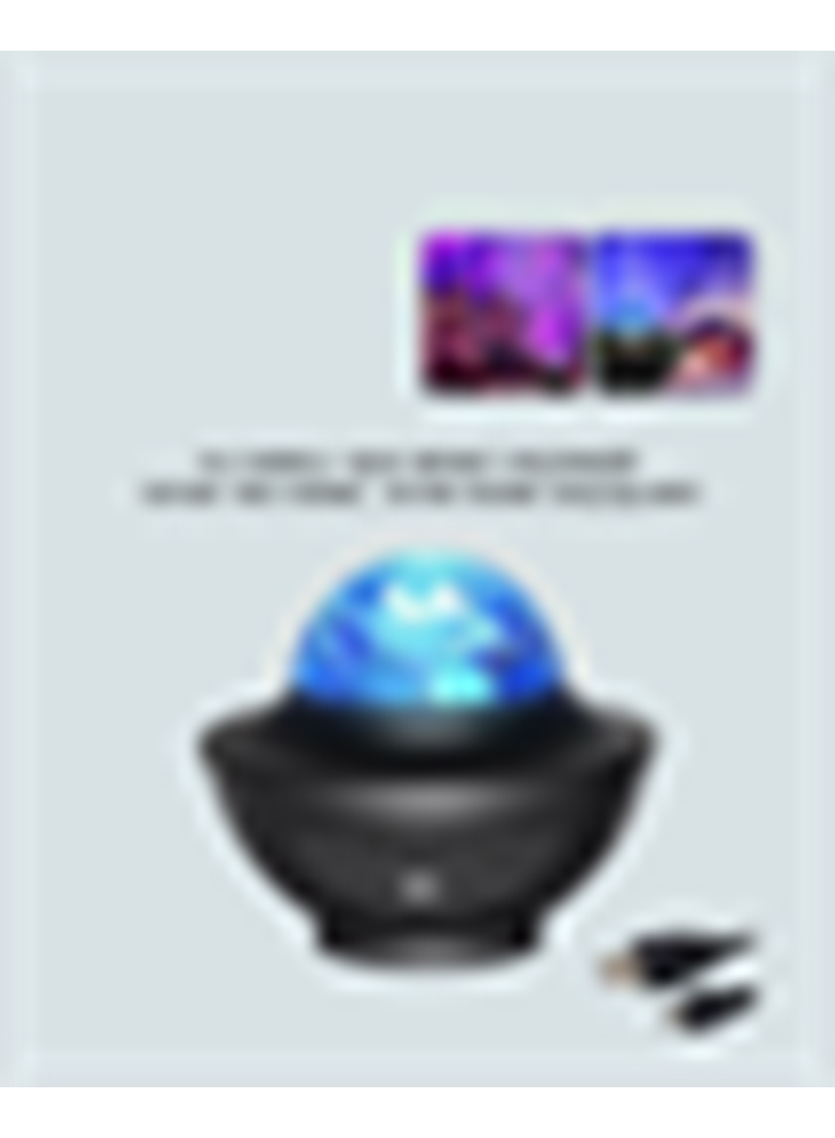 Sesle Aktive Olabilen Uzaktan Kumandalı Ayarlanabilir Galaxy Gece Lambası