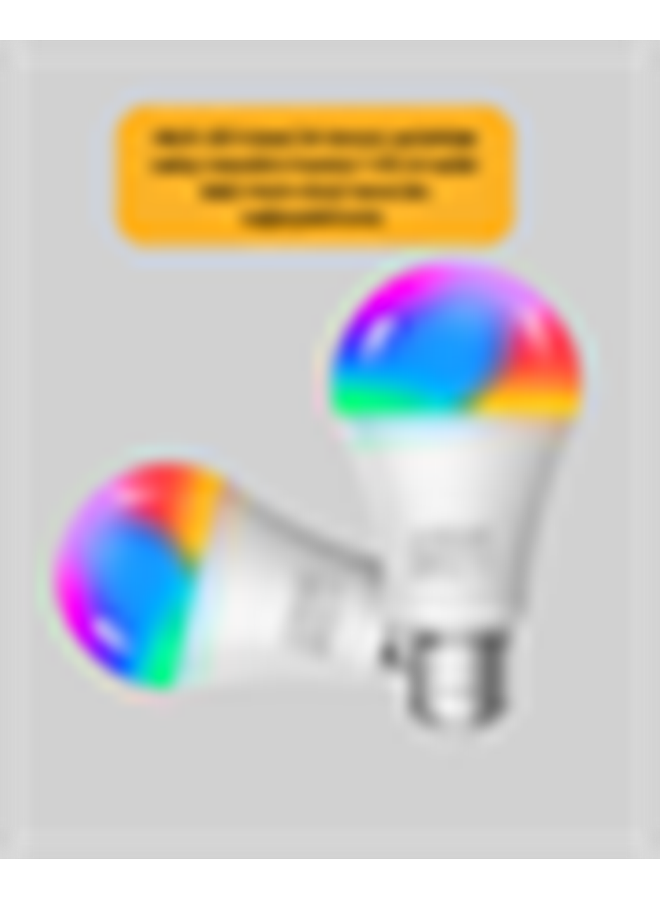 Akıllı 9W RGBW LED Ampul, tasaruflu romantik ışıklı