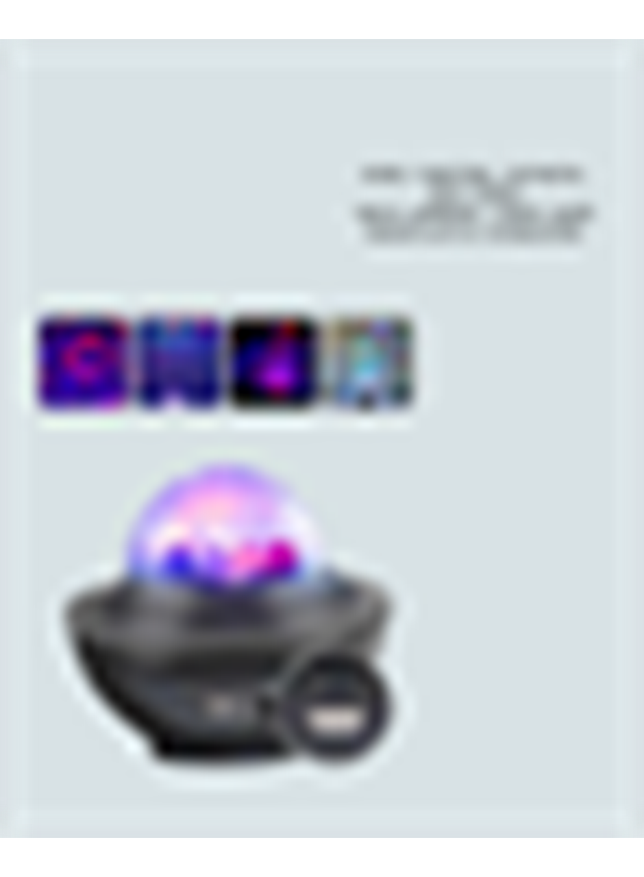 Sesle Aktive Olabilen Uzaktan Kumandalı Ayarlanabilir Galaxy Gece Lambası