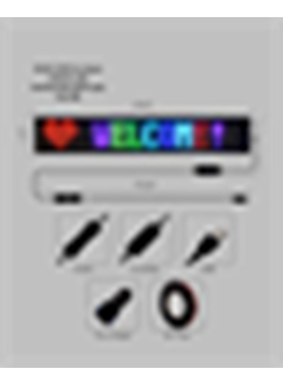 Yüksek Parlaklık Ayarlı RGB LED Ekran Kayan Yazı ve Grafik Destekli Esnek Panel