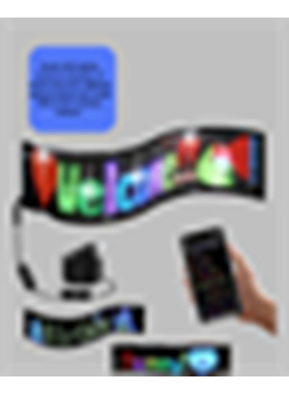 Yüksek Parlaklık Ayarlı RGB LED Ekran Kayan Yazı ve Grafik Destekli Esnek Panel