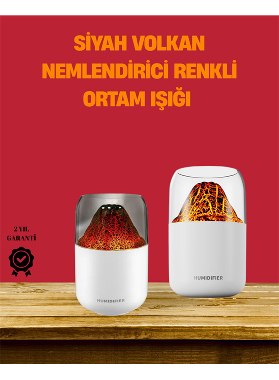 Alev Efektli Ultrasonik Difüzör – Sessiz Çalışma