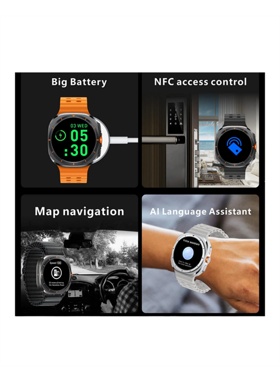 Kalori ve Nabız Ölçen Akıllı Saat | Sağlık Takip Fonksiyonlu | Silikon Kordon