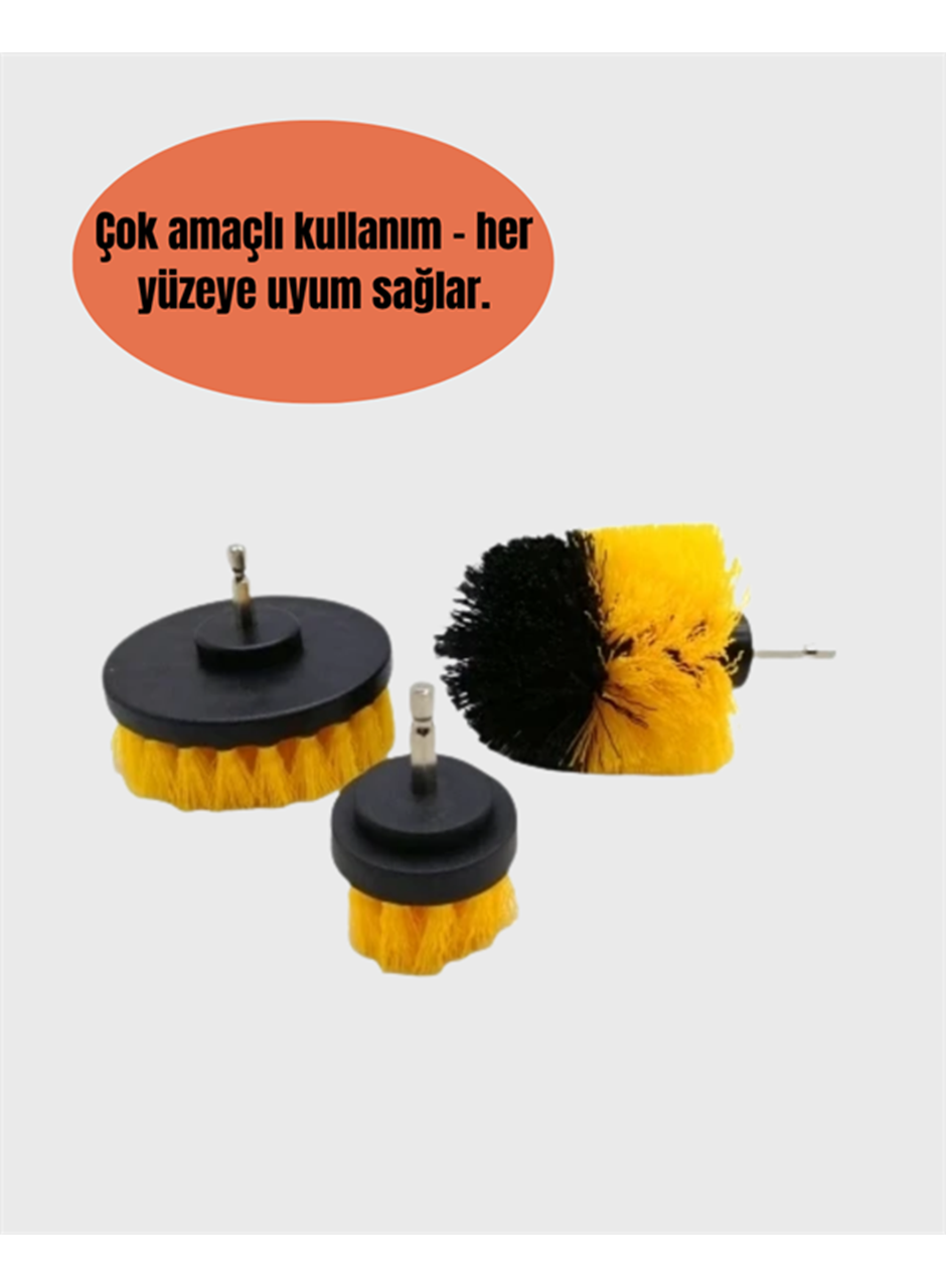 Matkap Uyumlu Temizlik Fırçası – Kablolu ve Akülü Matkaplarla Kullanılabilir