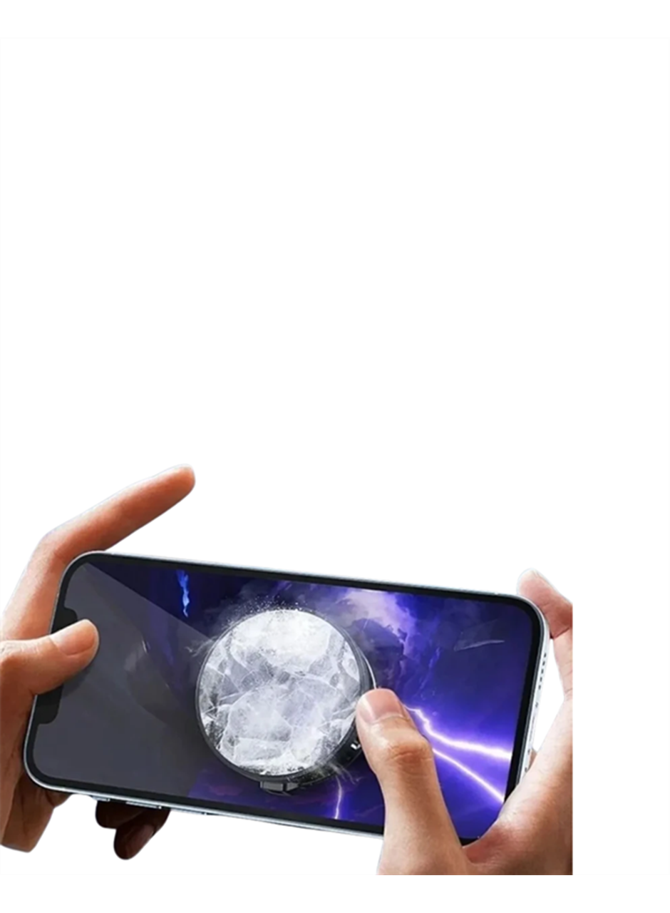 RGB Işıklı Girdap Fanlı Mobil Soğutucu | Manyetik Montaj | Type-C Girişli