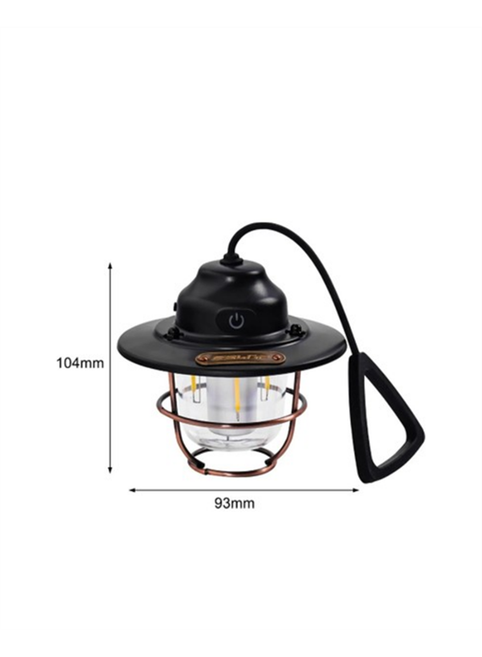 4 Fonksiyonlu Dekoratif Kamp Lambası – Tungsten Ampul, USB Çıkışlı