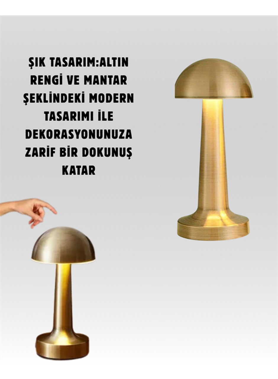 Taşınabilir Dokunmatik LED Lamba – Sıcak & Soğuk Işık Ayarı