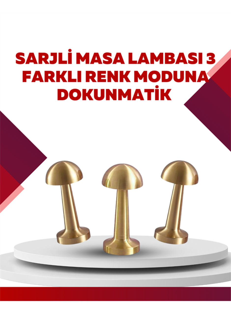 Şarjlı Dimmerli LED Masa Lambası – 4-8 Saat Aydınlatma