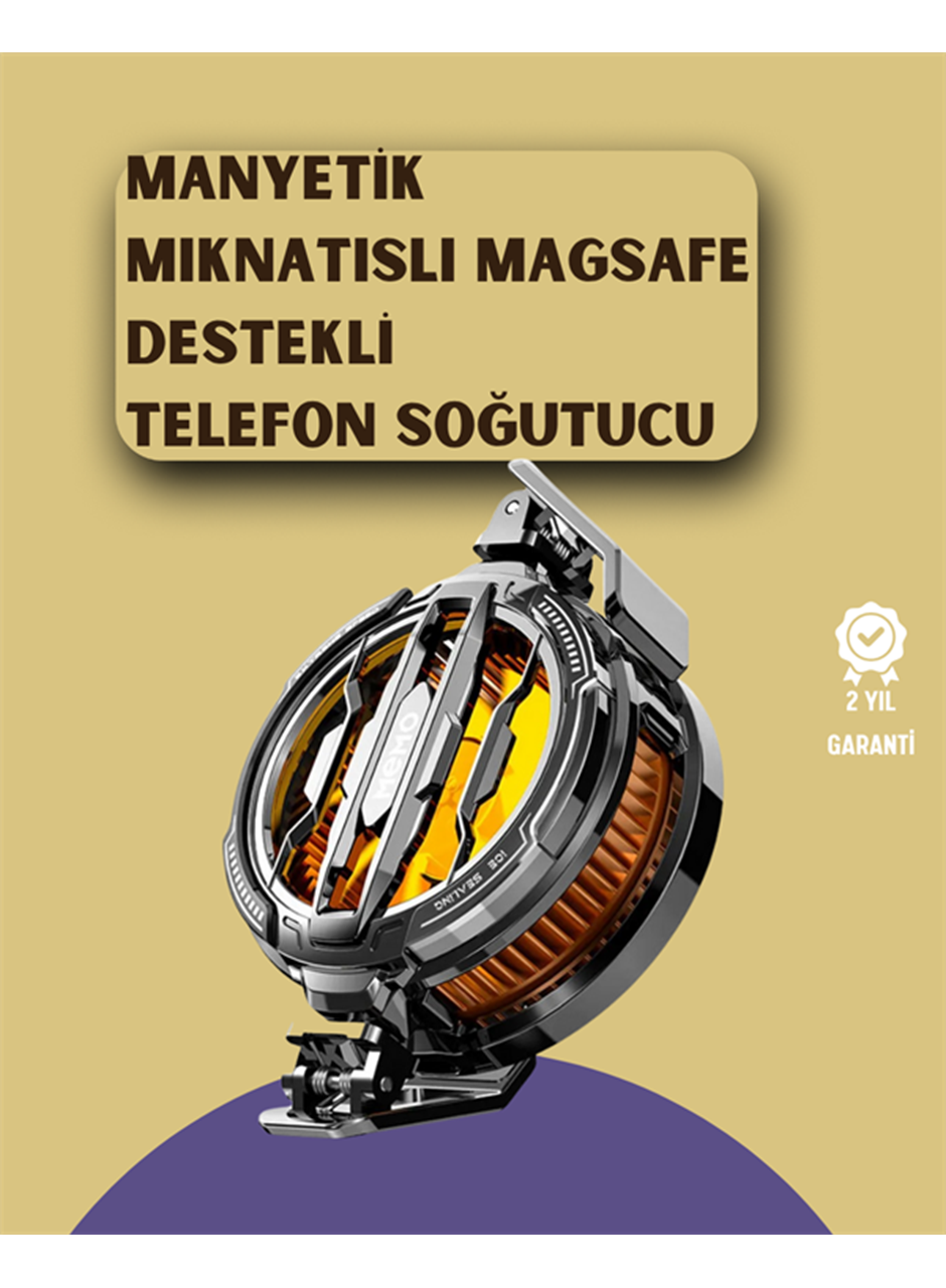 Mobil Oyunlar İçin Serinletici Telefon Fanı | Sessiz Çalışma | Geniş Kıskaçlı Tasarım