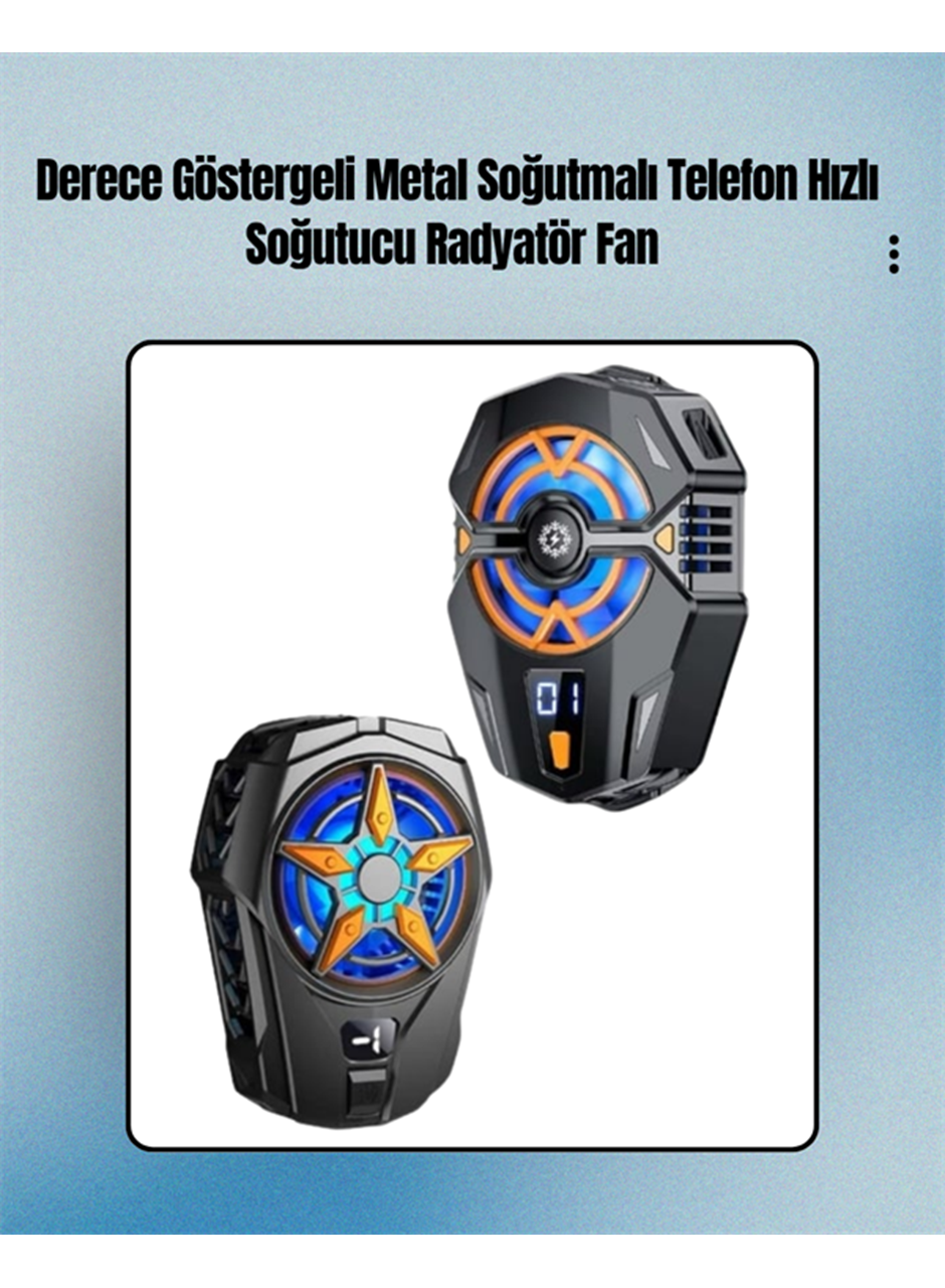 Cep Telefonu Radyatörü – Type-C, 2 Vitesli, Sessiz Soğutma Fanı