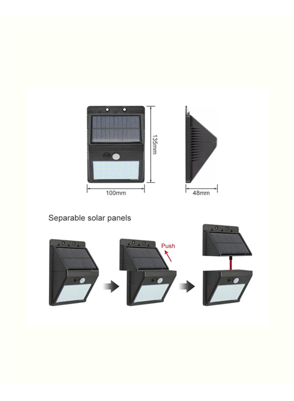 Hareket Sensörlü Solar Lamba | 120° Algılama Açısı, 3-4 Metre Mesafe, Suya Dayanıklı LED