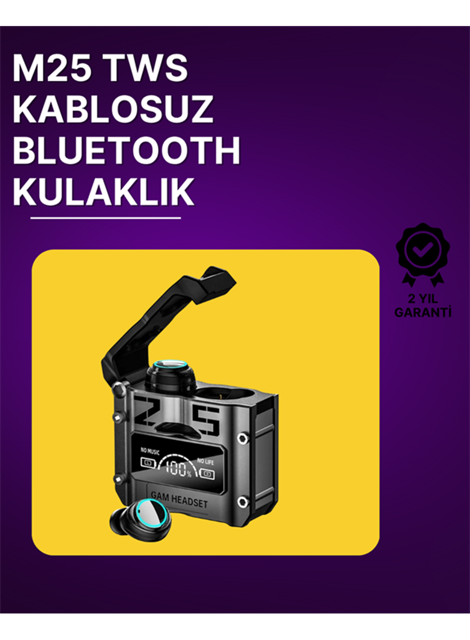 Bluetooth 5.3 Kablosuz Kulaklık | Powerbank Şarj Kutulu | Ultra HD Ses Kalitesi