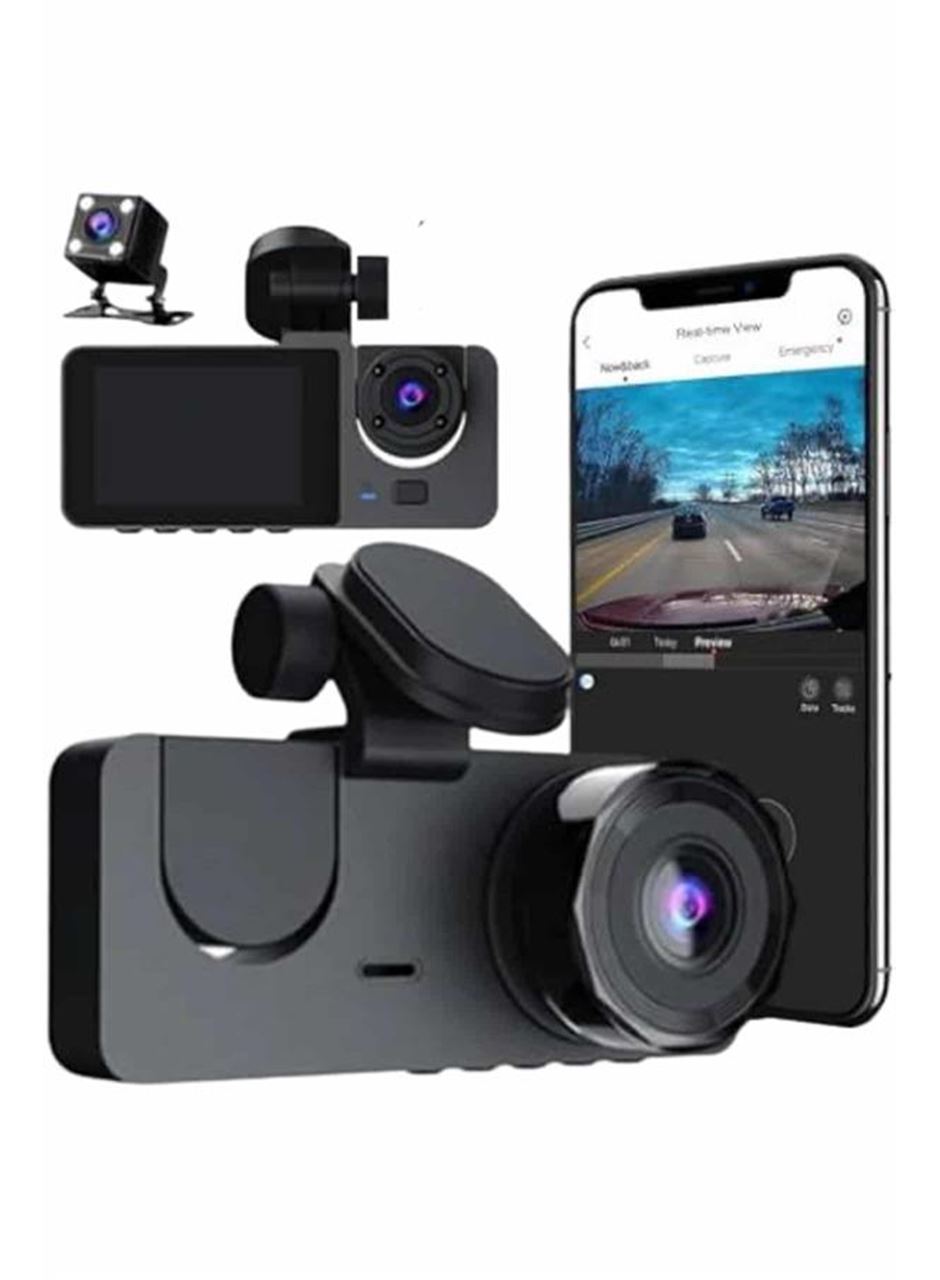 3 Kameralı 2 İnç 1080P Araç İçi Kamera Sürüş Kamerası CarPlay