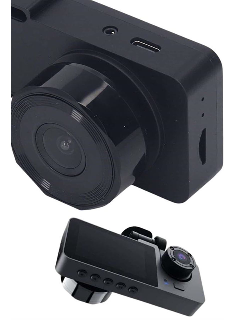 3 Kameralı 2 İnç 1080P Araç İçi Kamera Sürüş Kamerası CarPlay