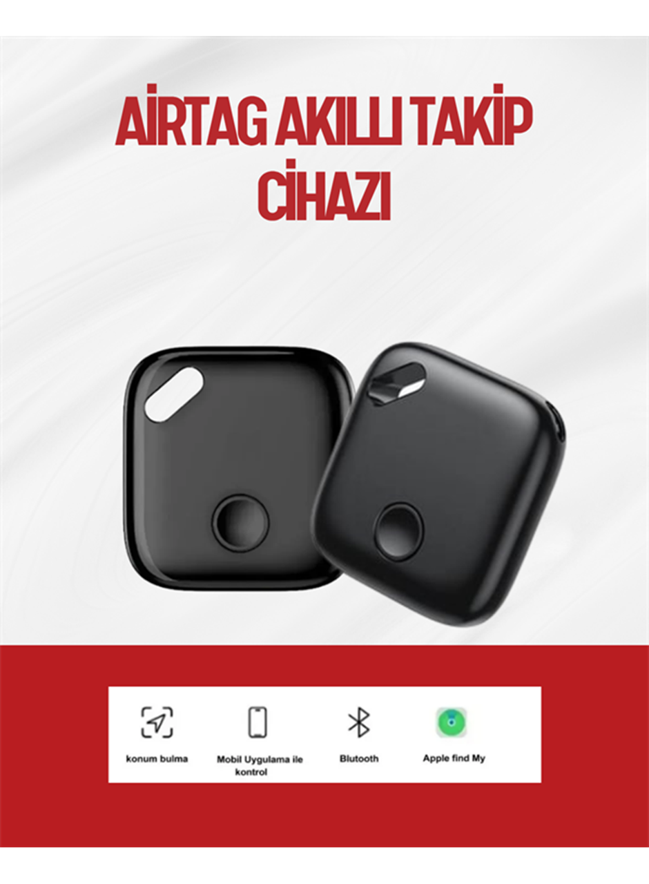 iOS Uyumlu Smart Tag | Uzun Pil Ömrü | Bul Uygulaması ile Entegre Akıllı Takip Cihazı