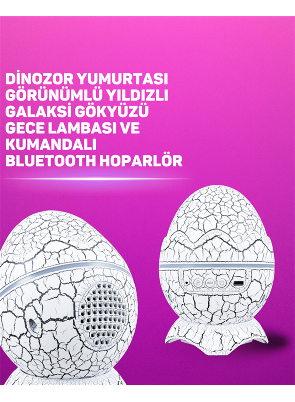 Bluetooth Hoparlör Özellikli 7 Renkli Gece Aydınlatması