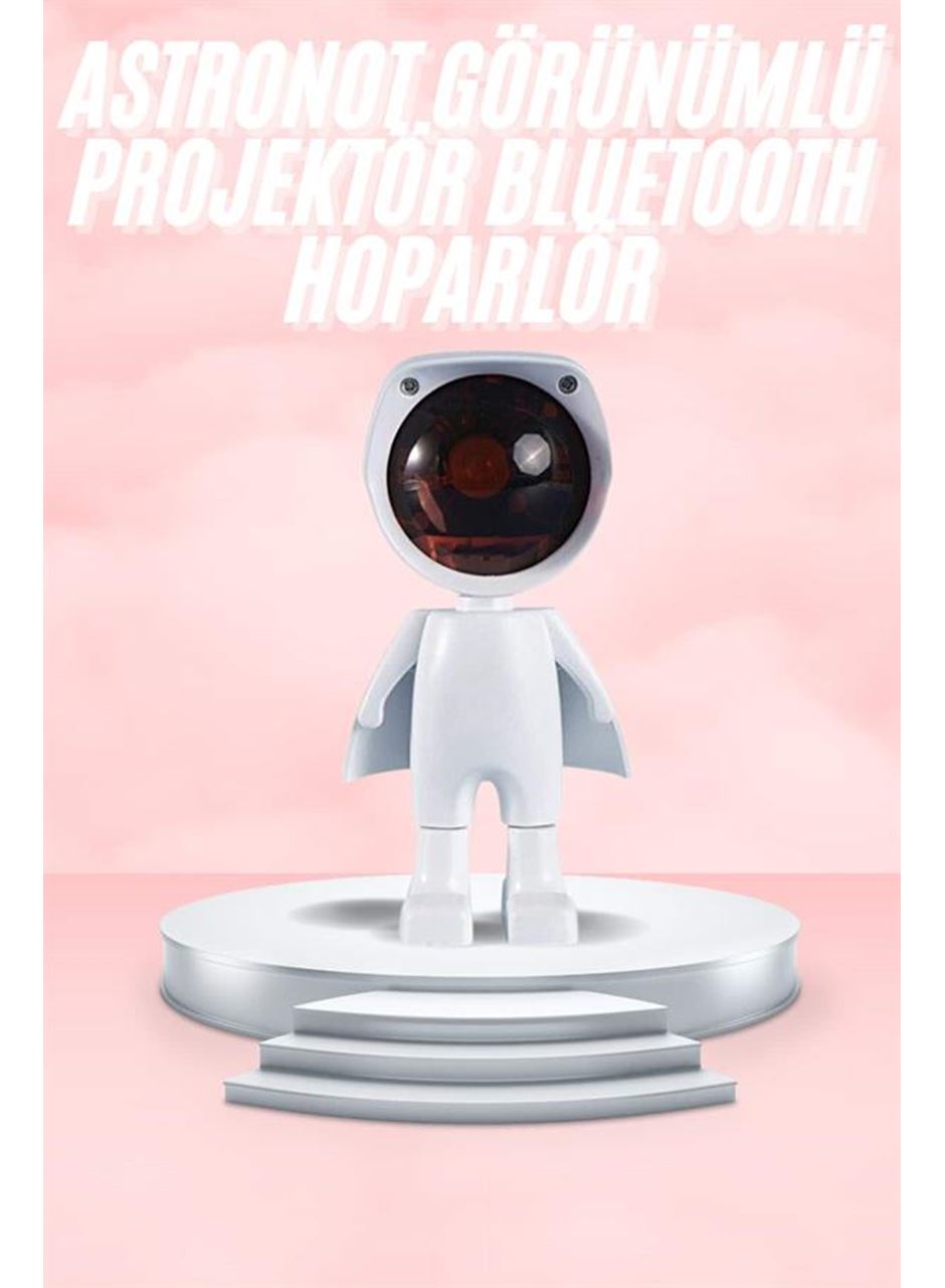 Gün Batımı Lambası Işık Arka Plan Projektör Sevimli Astronot Enerji Tasarruflu