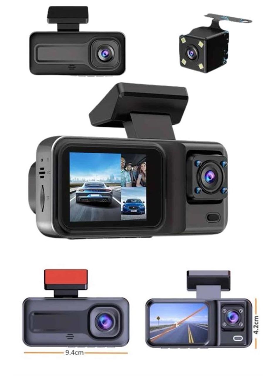 DVR Araç İçi Kamera Ön ve İç Kamera 2 İnç Ekranlı Çift Kamera