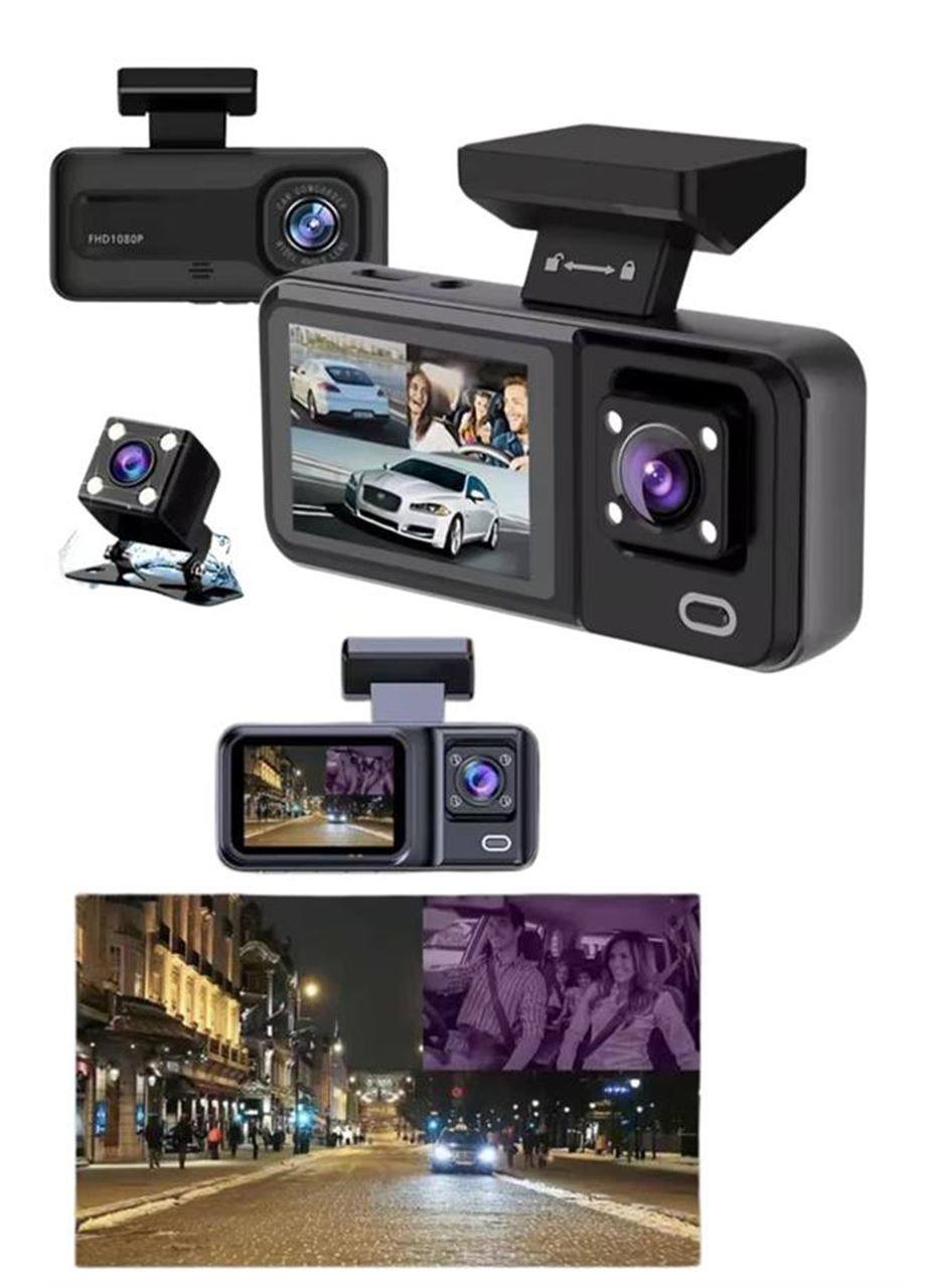 Ekranlı Sürüş Kaydedici DVR Ön ve Arka Kameralı Full HD Çözünürlüklü