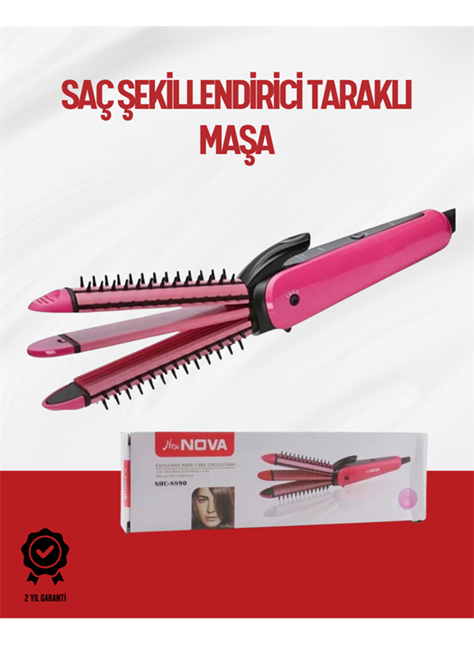 Saçı Sabitleyen Çok Fonksiyonlu Saç Maşası