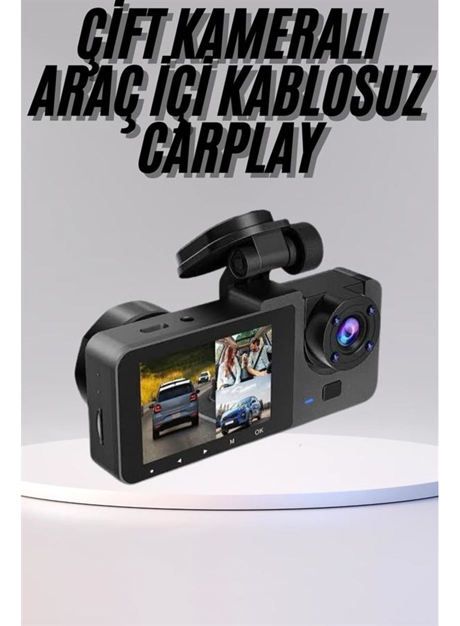 DVR Araç İçi Kamera Hareket Algılayabilen 1080P CarPlay Video Kaydedici