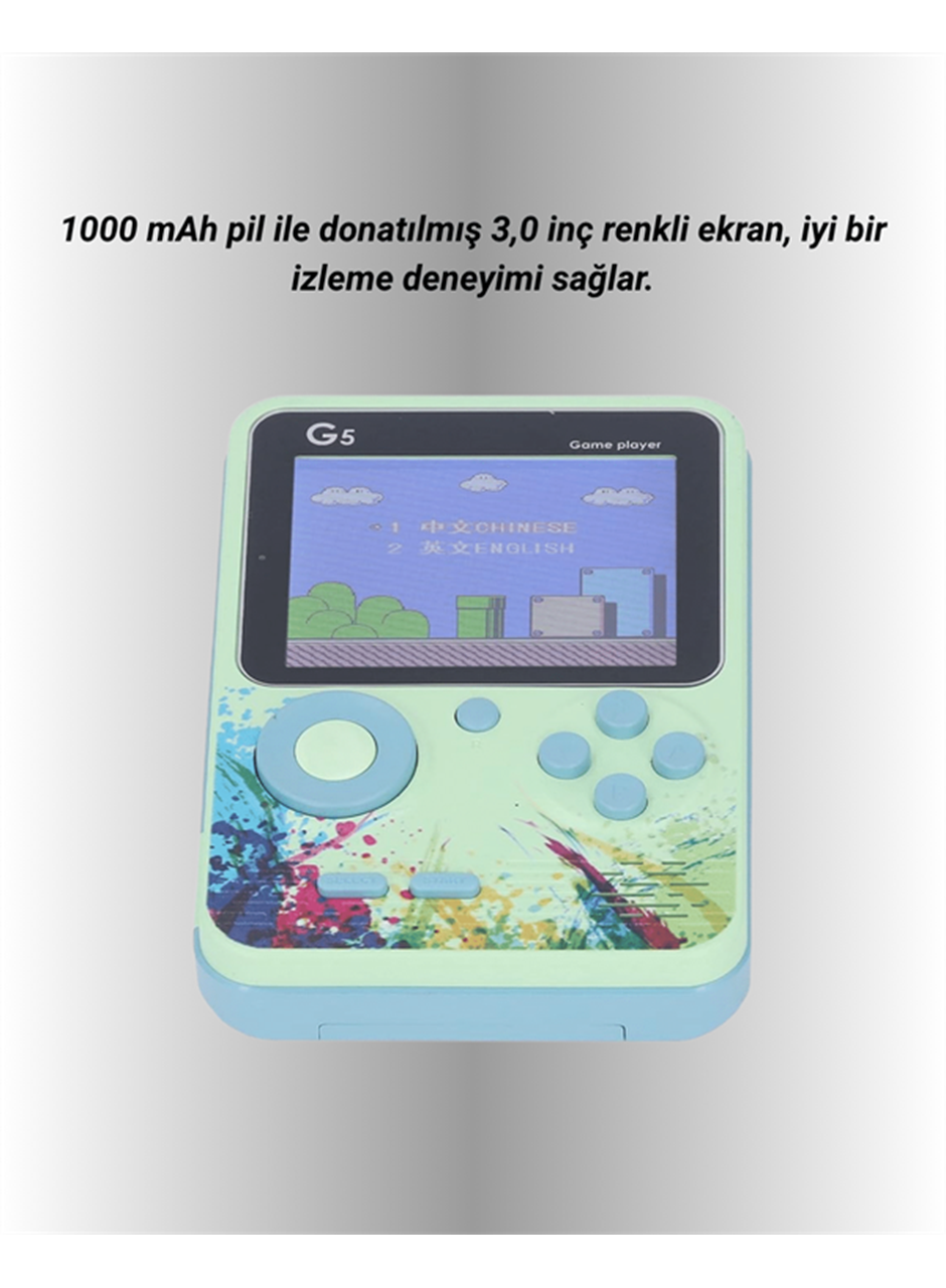 500 Oyun Hafızalı G5 Game Box – Renkli LCD Ekranlı