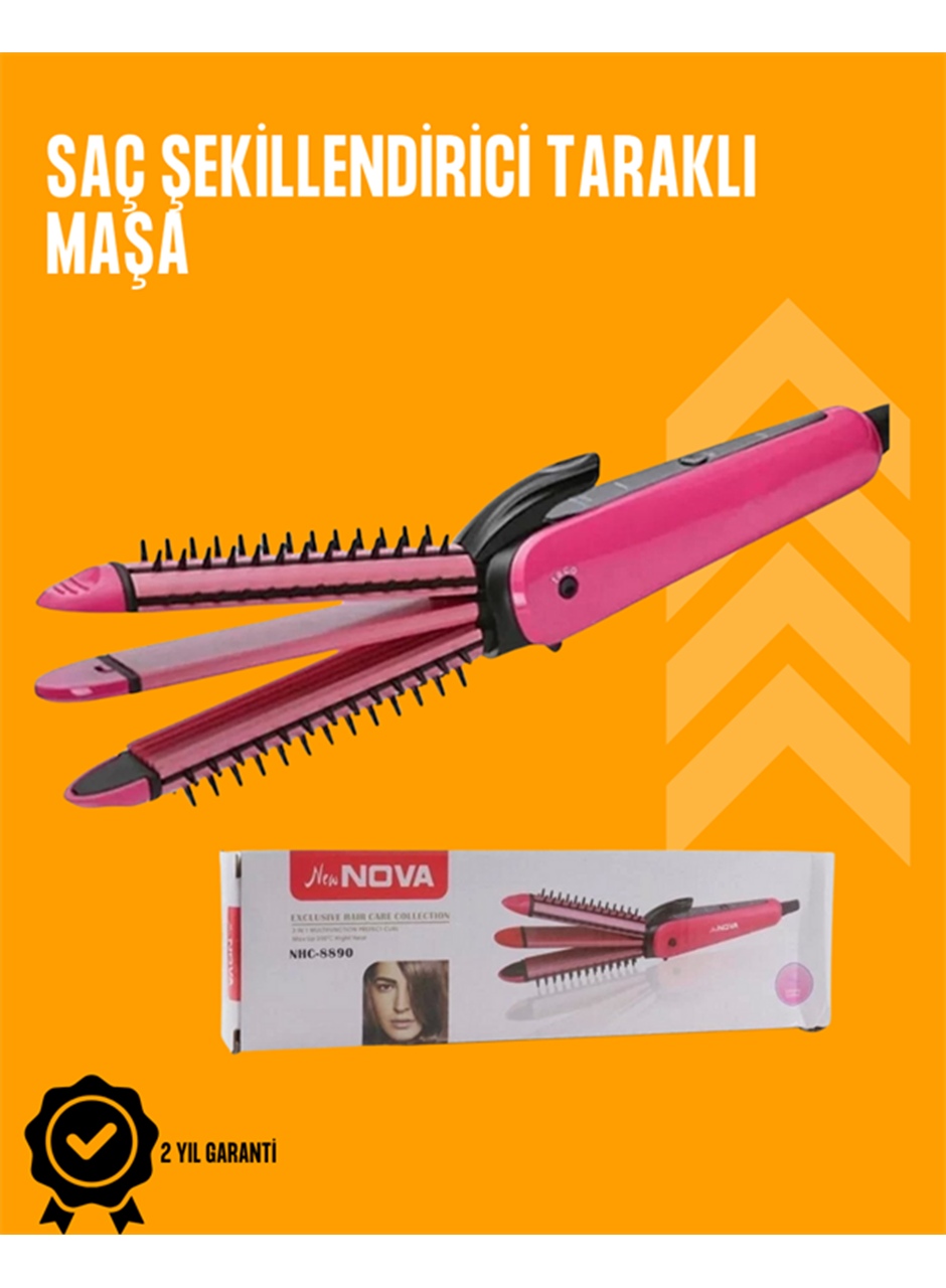 Fön İşlemine Uyumlu Sabitleyici Saç Tarağı