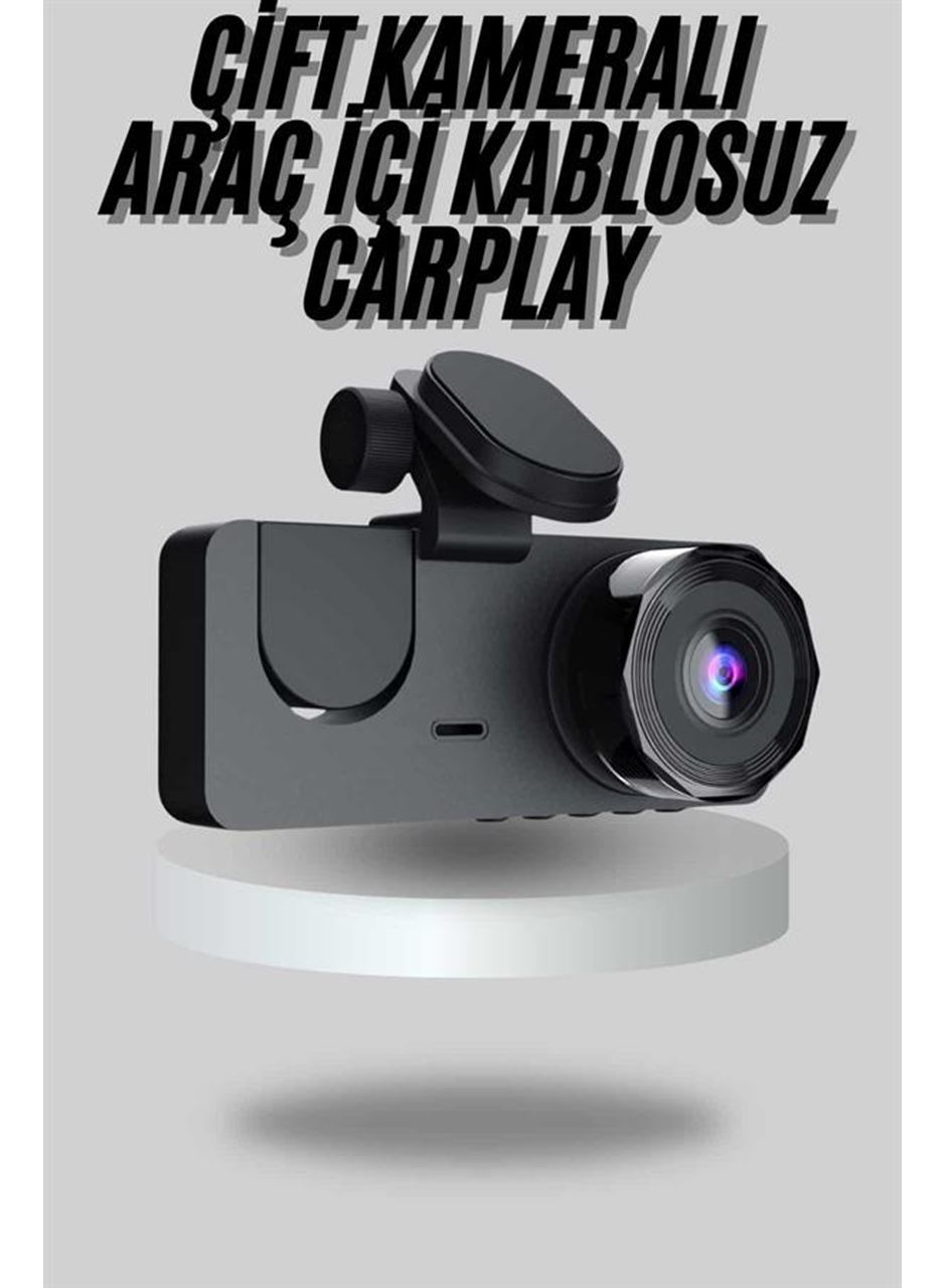 Araç İçi Dikiz Kamerası Sürüş Kaydedici 3 Lensli DVR Kamera