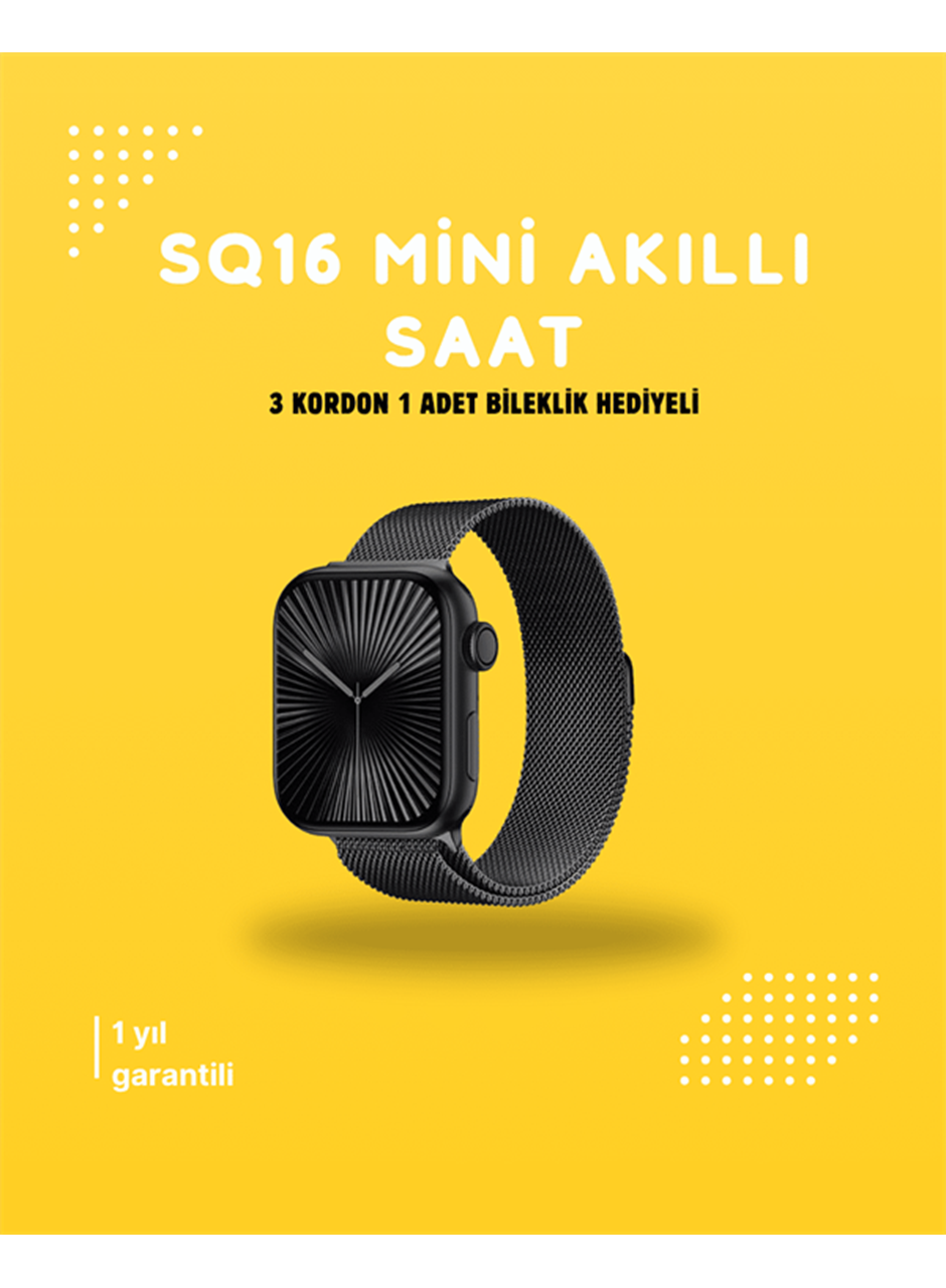 Akıllı Saat SQ-16 Mini Series 10 | Unisex Tasarım, Sağlık ve Spor Takibi