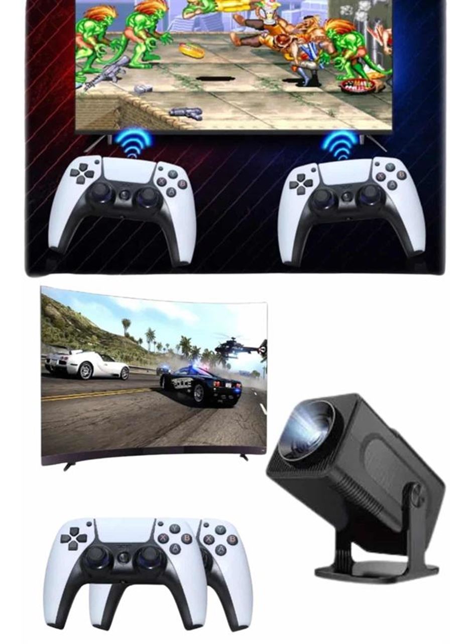 Retro Video Oyunu Konsolu Android Tv El Oyun Konsolu WIFI Taşınabilir Projeksiyon Cihazı