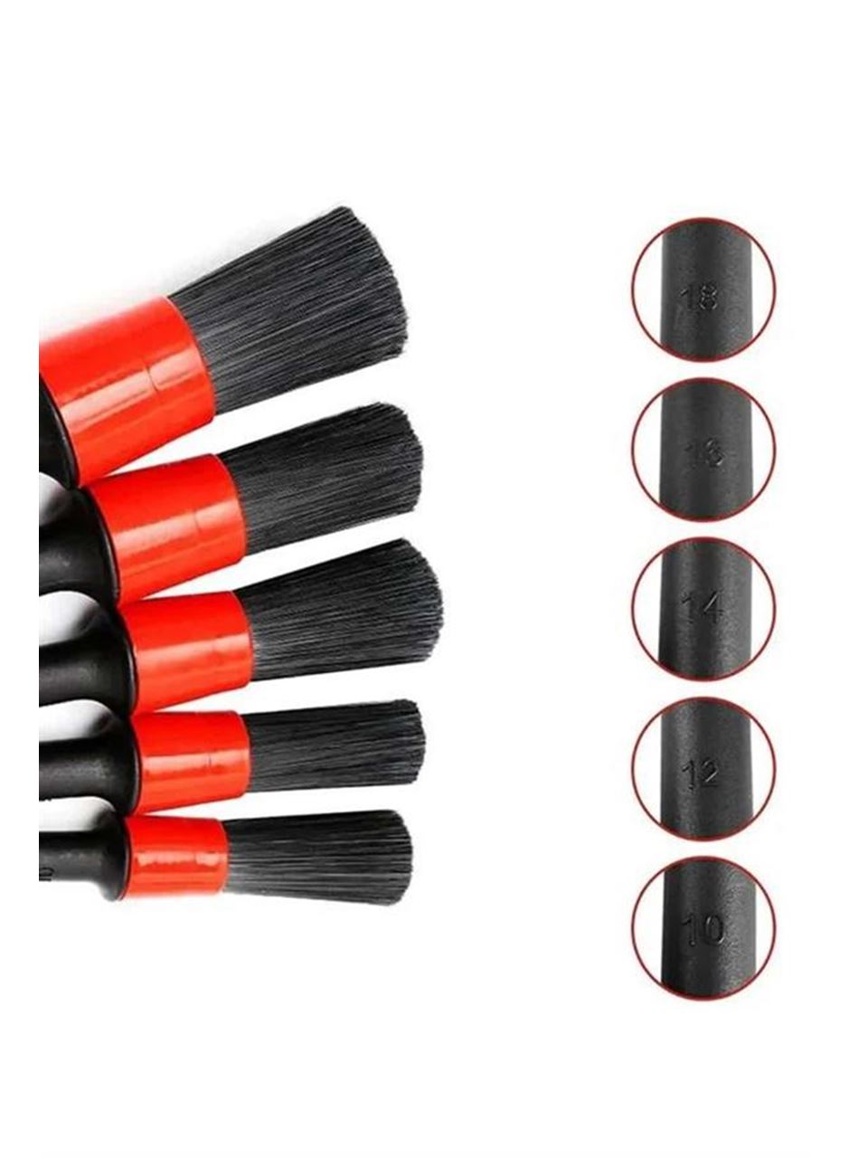 5 Parça Araç İçi Temizlik Fırçası Araç İçi-Dışı Temizleme Fırça Seti