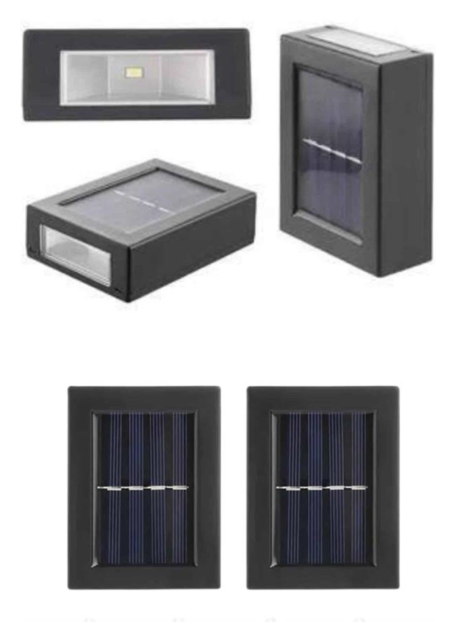 Solar Güneş Enerjili Çift Taraflı Duvar Lambası Çift Taraflı Duvar Lamba Güneş Enerjili
