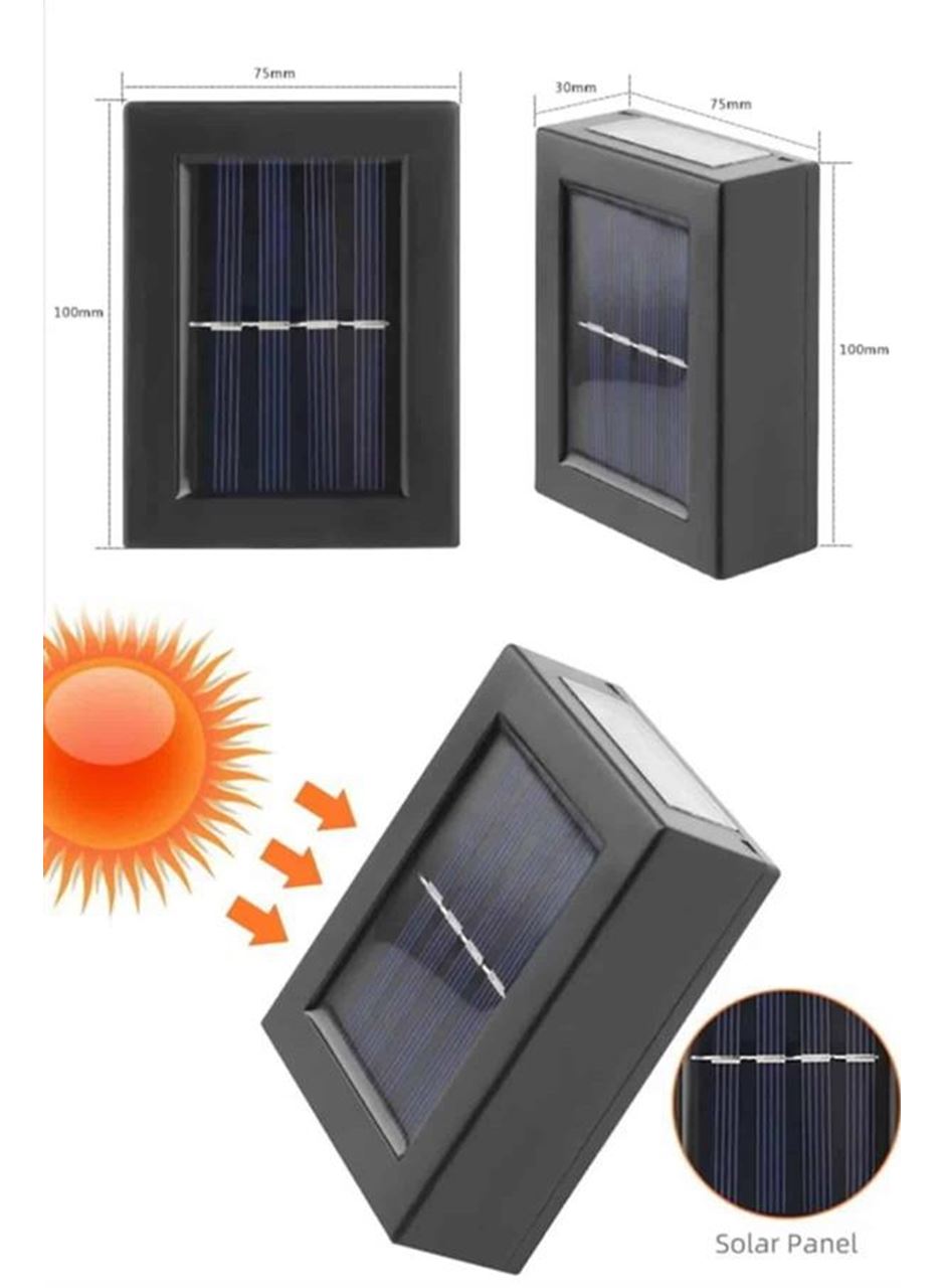 Solar Güneş Enerjili Çift Taraflı Duvar Lambası Çift Taraflı Duvar Lamba Güneş Enerjili