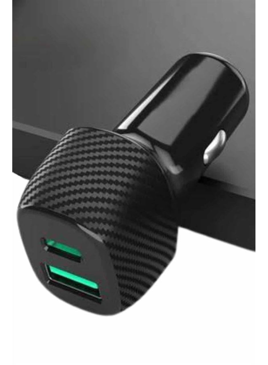 38W Oto Çakmaklık Araç Içi Şarj Cihazı Hızlı Şarj Uzun Ömürlü