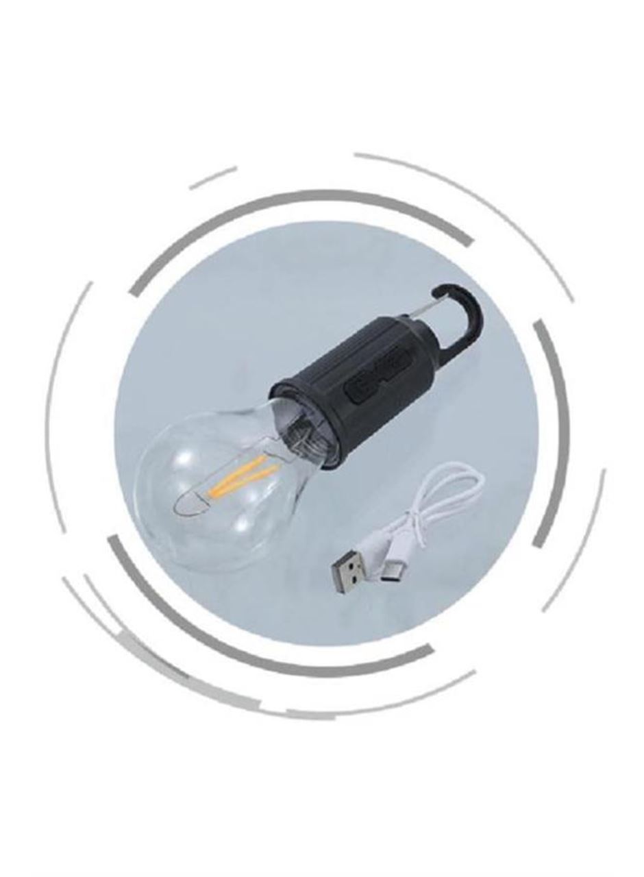 Taşınabilir Askılı Ampul Kamp Lambası Askılı Type-C Şarjlı Bahçe Lambası