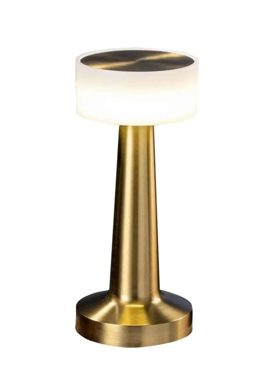 Kablosuz Renkli Masa ve Gece Lambası Altın Rengi Dokunmatik Led Lamba
