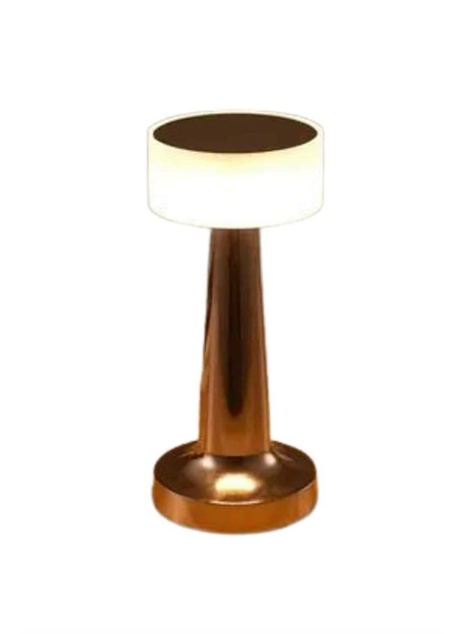 Kablosuz Renkli Masa ve Gece Lambası Altın Rengi Dokunmatik Led Lamba