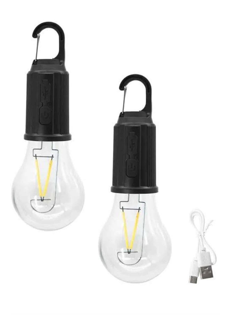 3 Farklı Mod LED'li Şarjlı Asma Kancalı Kamp Lambası Taşınabilir Ampul