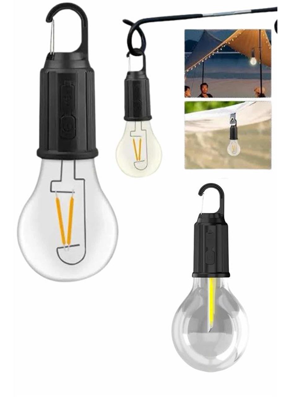Askılı Kırılmaz Led Işık Kamp Bahçe Lambası Taşınabilir Led Ampul Şarjlı