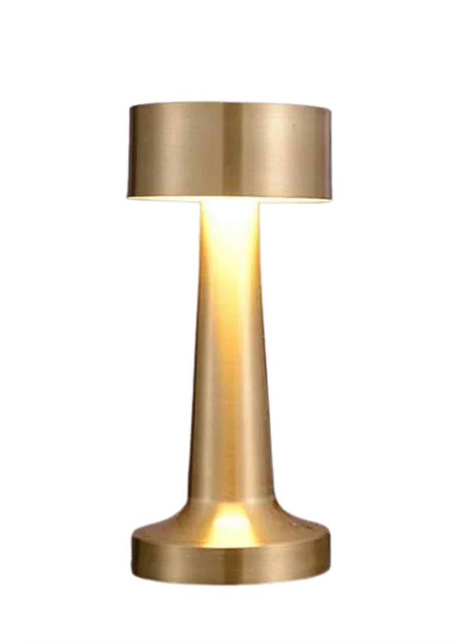 Altın Rengi Masa ve Gece Lambası Dokunmatik Şarjlı Masa Lambası