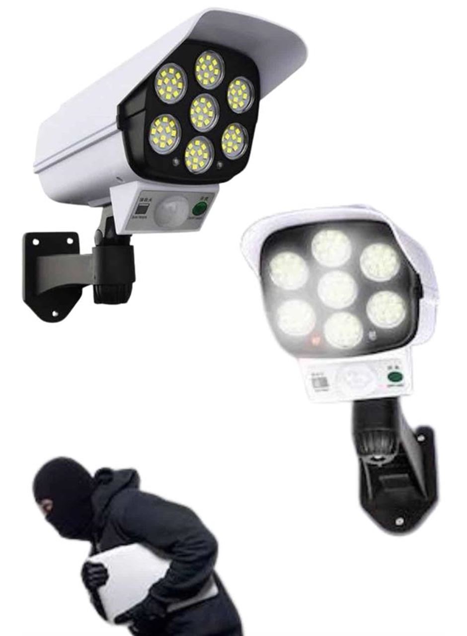 Solar Bahçe Aydınlatması Hareket Sensörlü Uzaktan Kumandalı Kamera Görünümlü