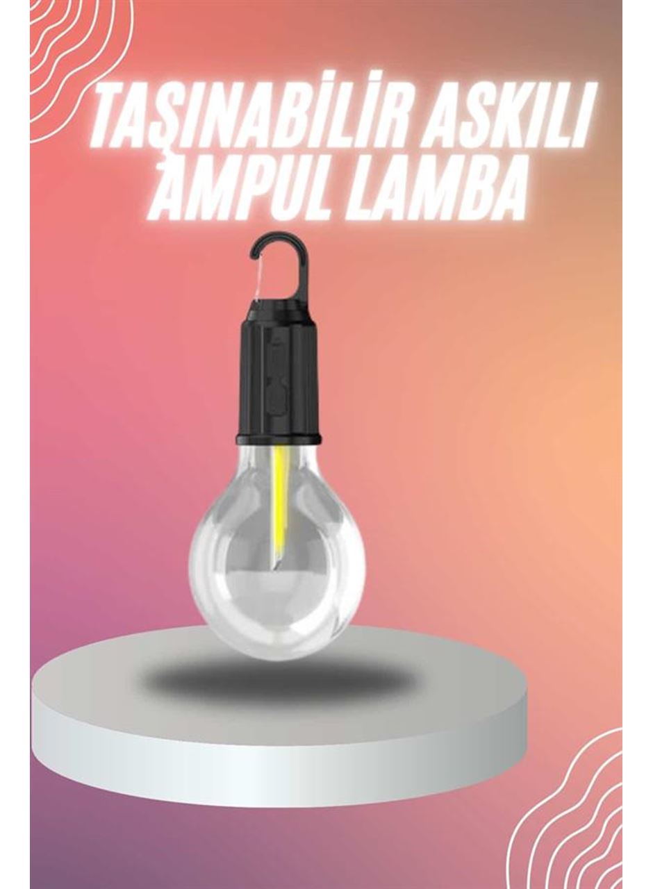 Şarjlı Dekoratif Kamp Lambası Askılı Ampul Led Işık Type-C Girişli
