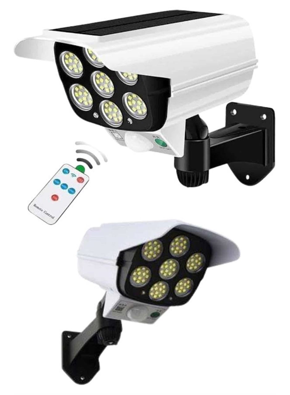 Solar Bahçe Aydınlatması Hareket Sensörlü Uzaktan Kumandalı Kamera Görünümlü