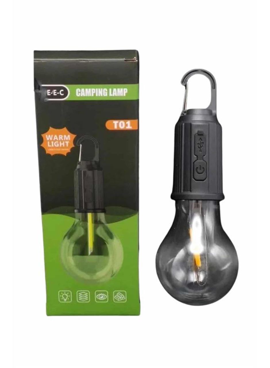 Şarjlı Dekoratif Kamp Lambası Askılı Ampul Led Işık Type-C Girişli