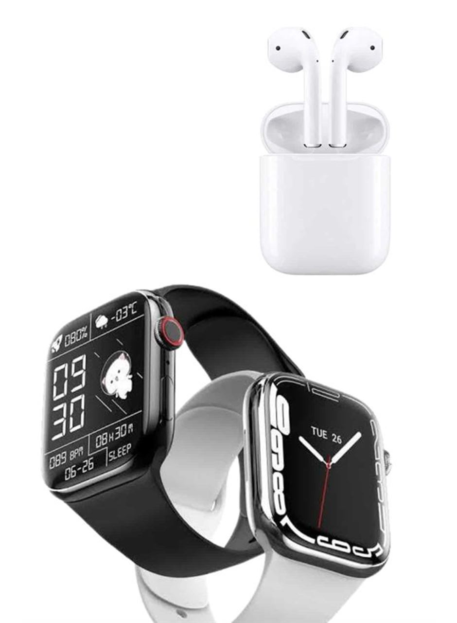 Akıllı Saat Kulaklık Hediyeli Uyku ve Sağlık Takibi Yapabilen Uzun Ömürlü