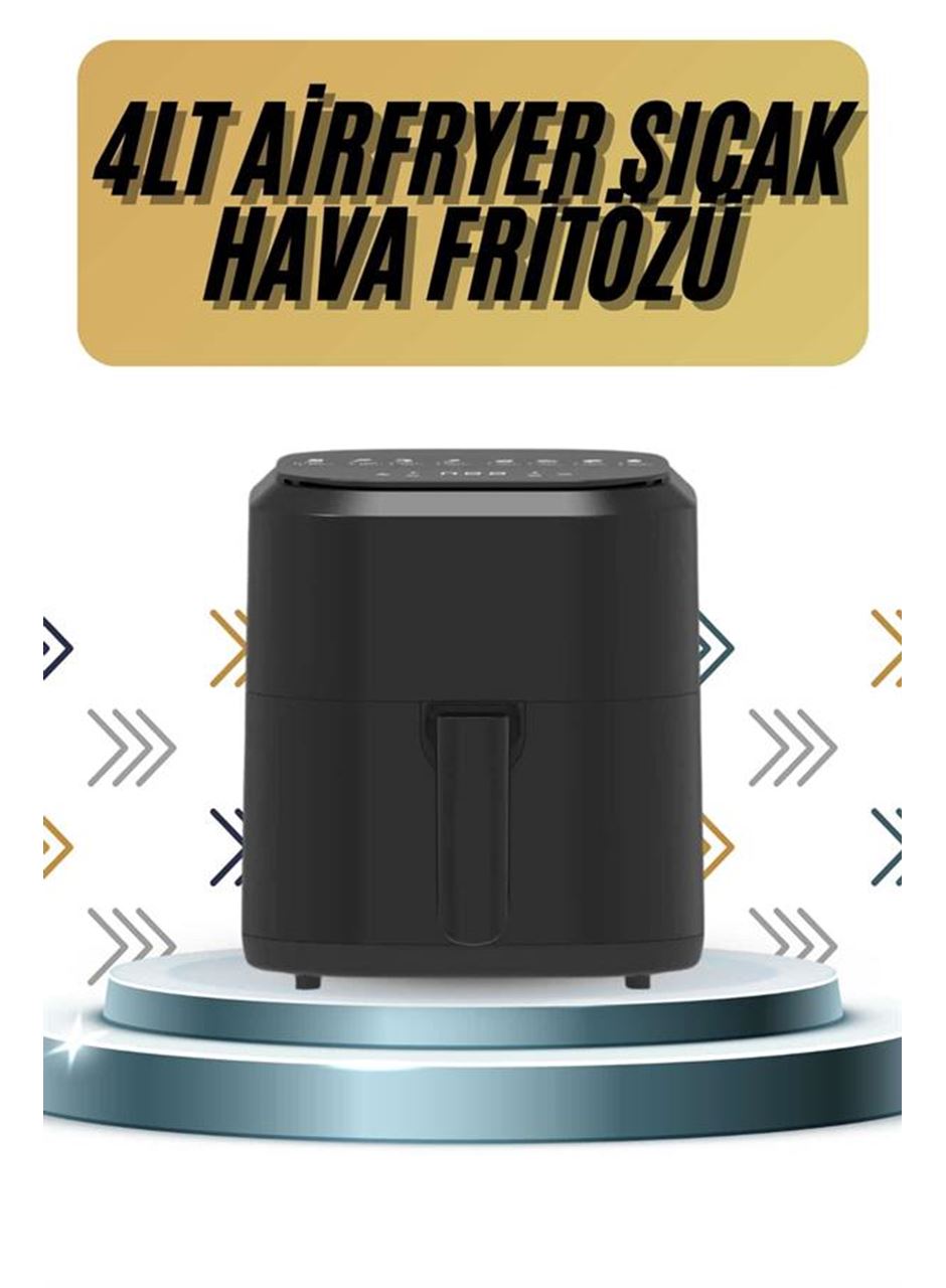 4L Airfryer Hazneli Hava Fritözü Yağsız Fritöz Taşınabilir Fırın İşlevi Gören Pratik