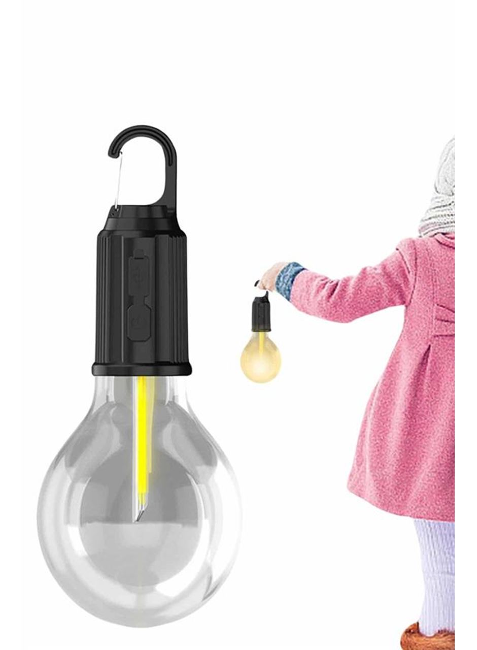 Şarjlı Aydınlatma Ampul Tasarımlı Ambians Işık Askılı Kamp Lambası