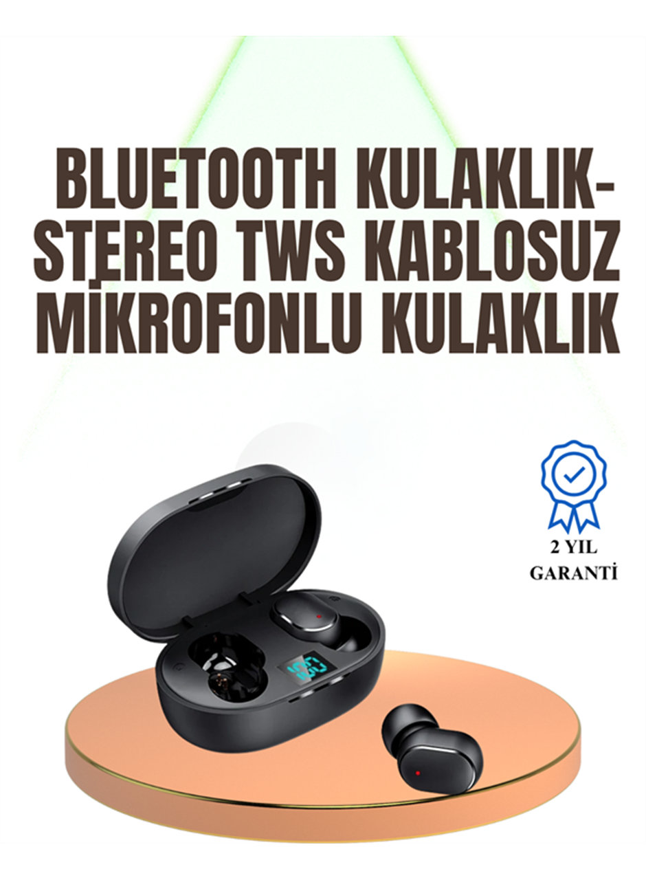 Kablosuz Kulak İçi Bluetooth Kulaklık Stereo Dokunmatik Kontrollü Kulaklık