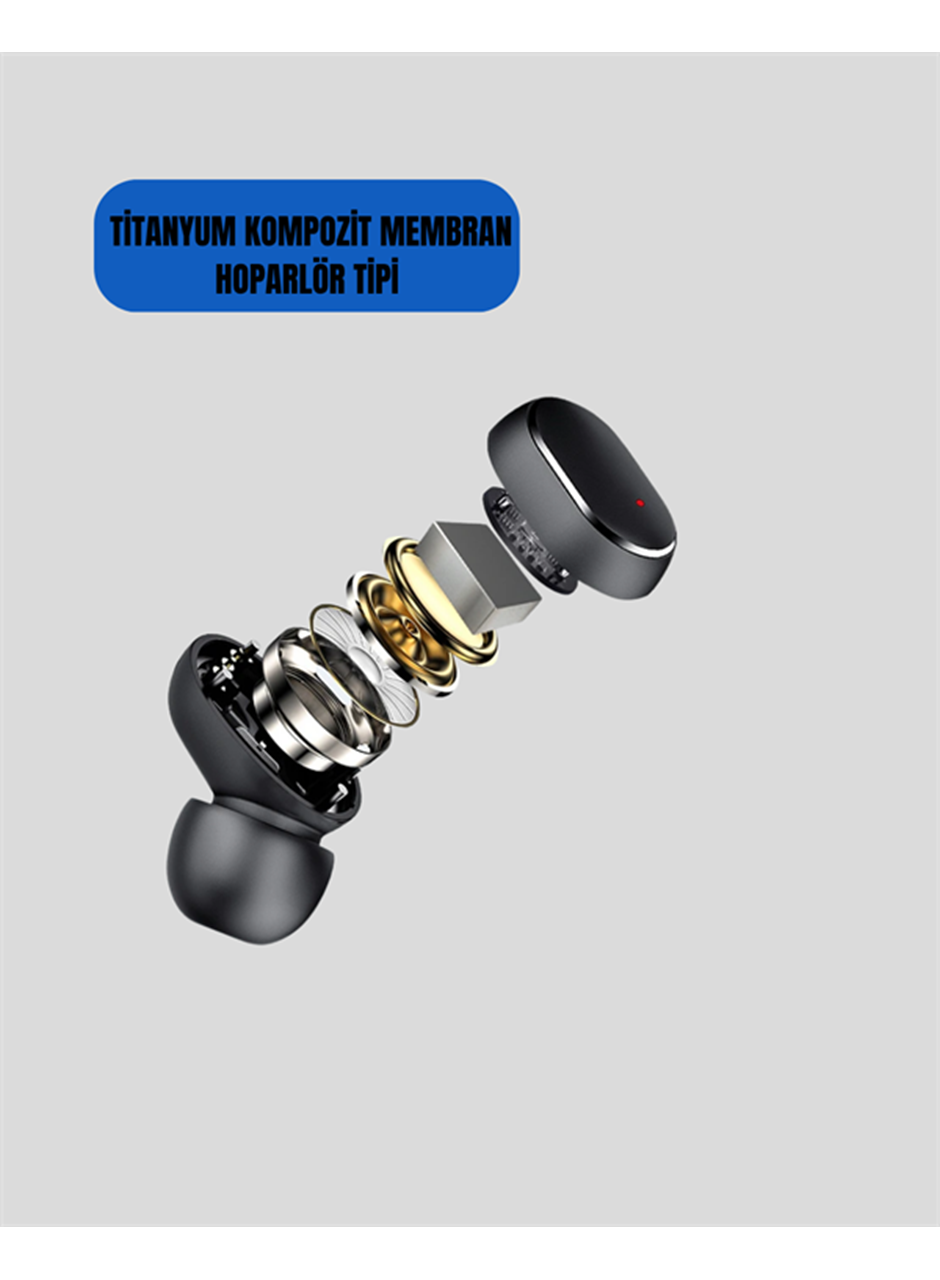 TWS Bluetooth Kulaklık Kulak İçi Kablosuz Dijital Göstergeli Çağrı Cevaplayabilen